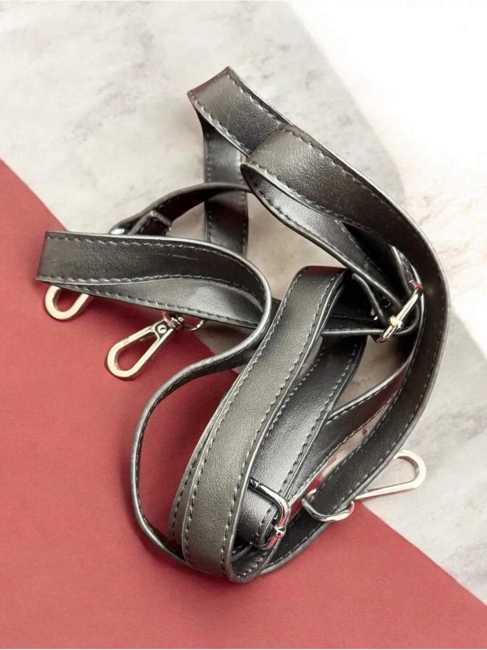 Spencer's Black Textured Tote Interior - Branded Lining